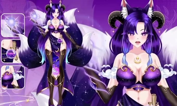 design and rig live 2d vtuber model 2dvtuber model vtuber commission 2d anime