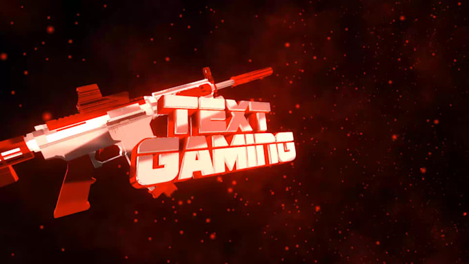 make text, gaming intro, youtube and logo animation video
