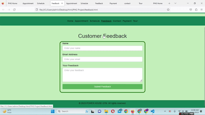 design website using HTML CSS javascript