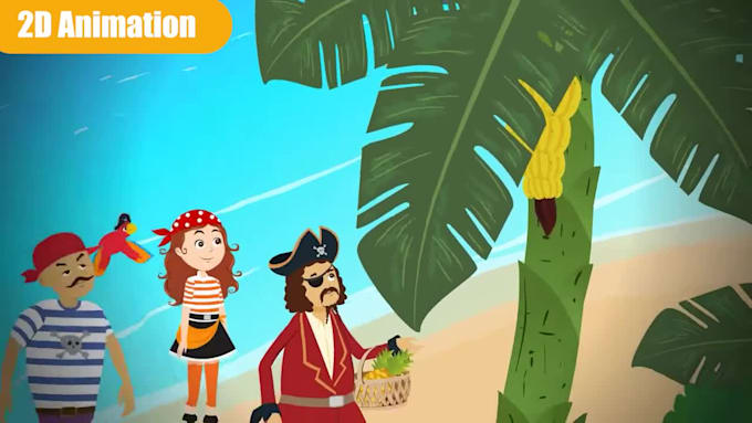 create cartoon animation and 2d character animation