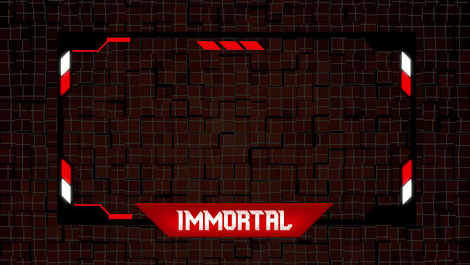 design professional animated webcam overlay for twitch or youtube