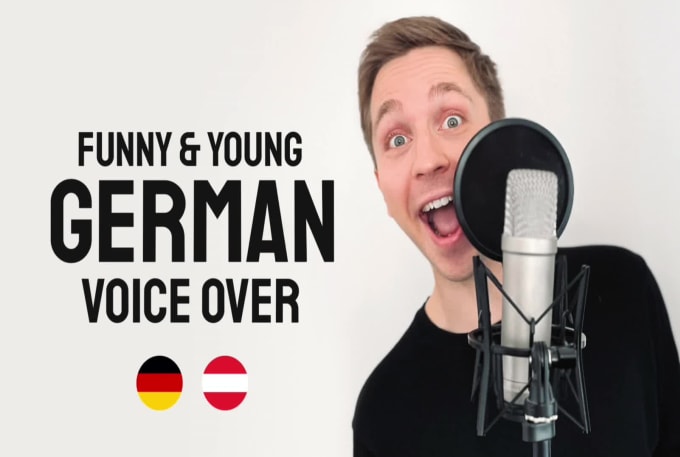 Do a funny young male german voice over, deutsche stimme by Alexthevoice |  Fiverr