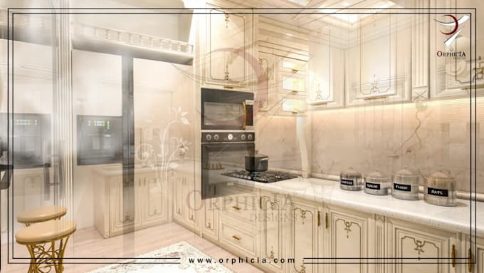 Classical Kitchen Design By Orphicia Designs By Irfanahmad93 Fiverr