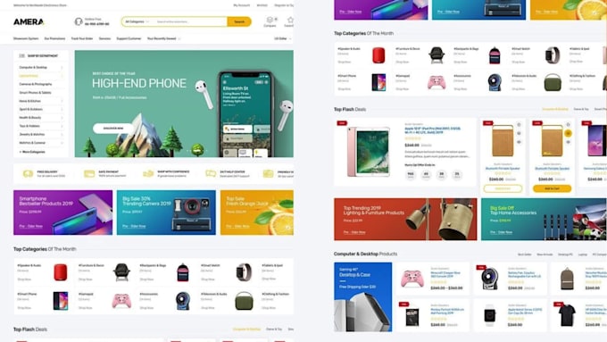 build shopify store design, redesign clone ecommerce website, dropshipping store