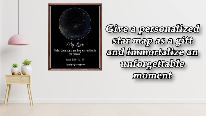 create personalized star map designs for you