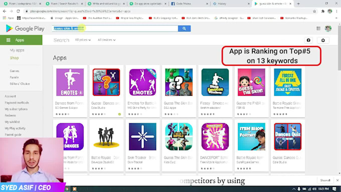 rank your android and ios app or game with aso