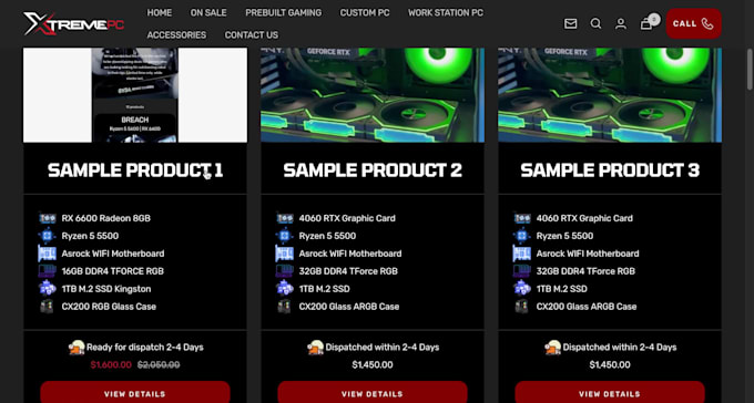 design or redesign a complete shopify website from scratch