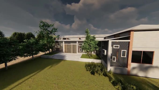 do 2d drawing, landscape design and 3d render