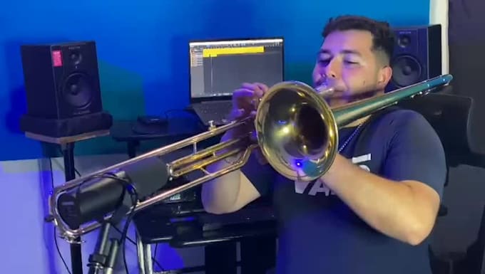 record your piston trombone for your corridos