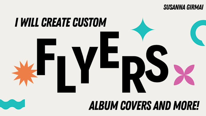 create flyers, invitations, album covers, posters etc
