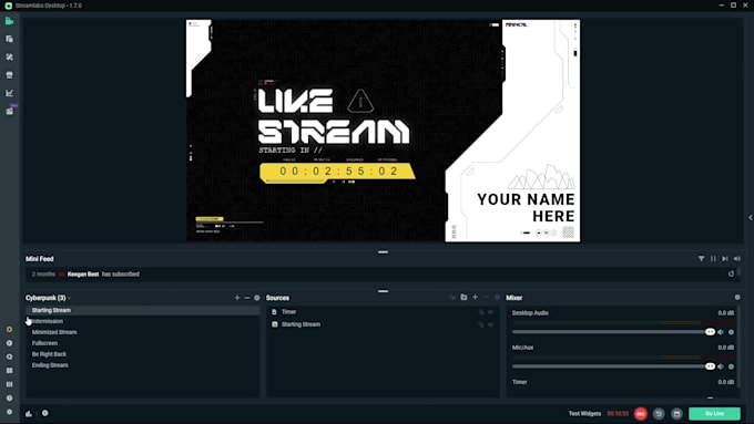 provide overlay pack for twitch and youtube
