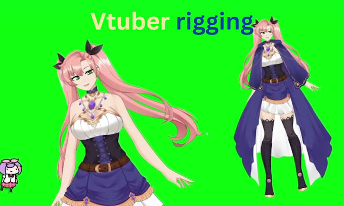 do 2d vtuber model live2d rigging facerig anime model 3d vtuber model