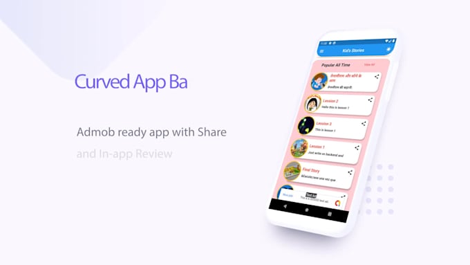 create an app for android and ios using flutter and API