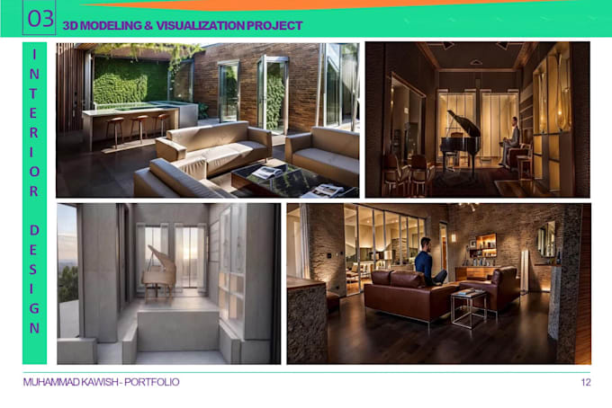 design interior and exterior realistic design models