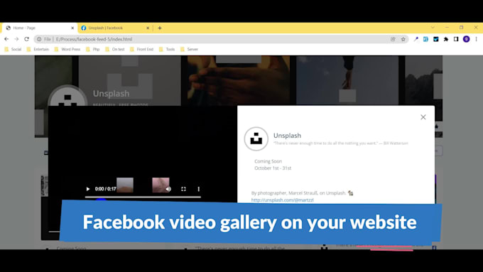 develop facebook feed app using graph API and page API