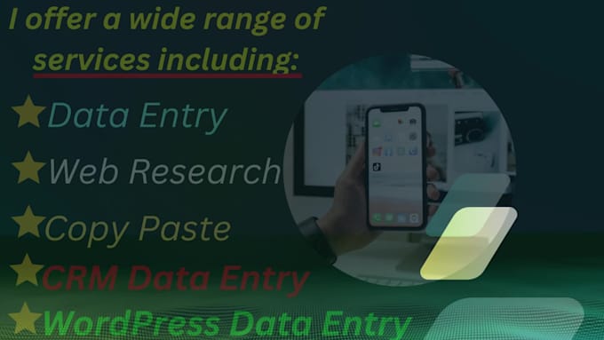 do great data entry, web research, copy paste, ms office