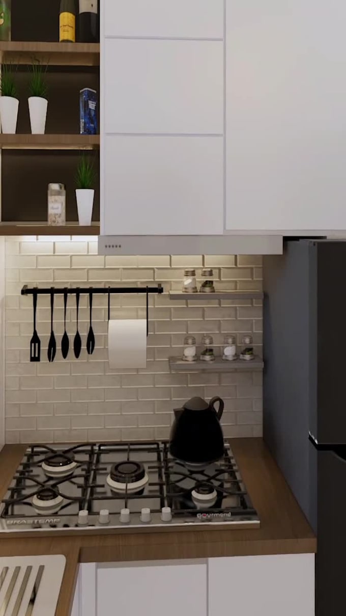 design and render realistic 3d interior visualization