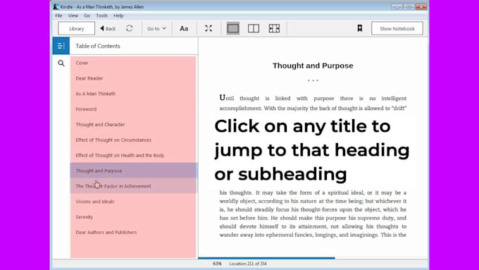fix or create a clickable table of contents for word and epub