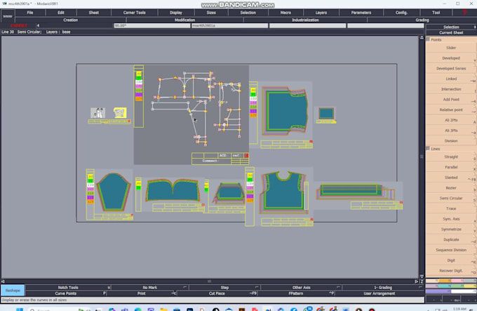 develop the grading of your pattern multiple sizes