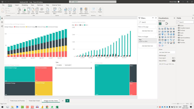 Do power bi dashboard and report by Ahmadaskar | Fiverr