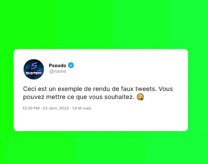 Create a fake tweet animation by Skayrexx | Fiverr