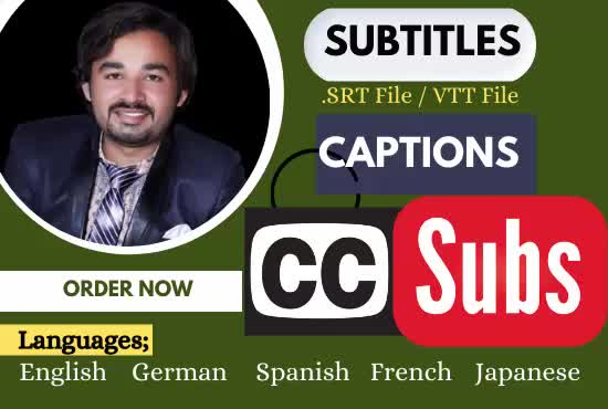transcribe embed subtitles or captions to video, create srt file