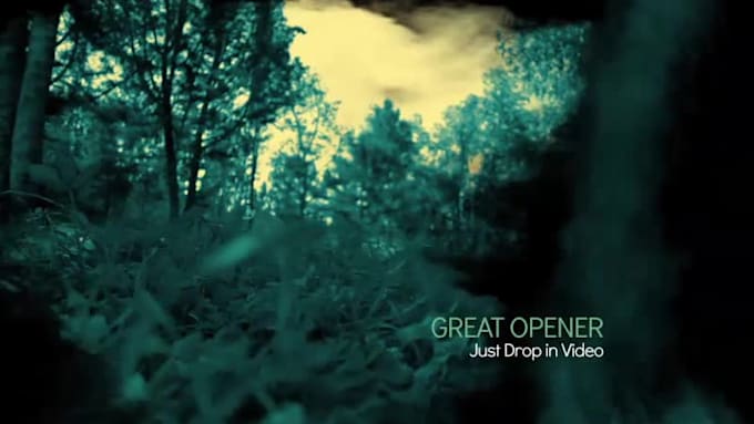 make grungy horror smoky styled intro video trailer
