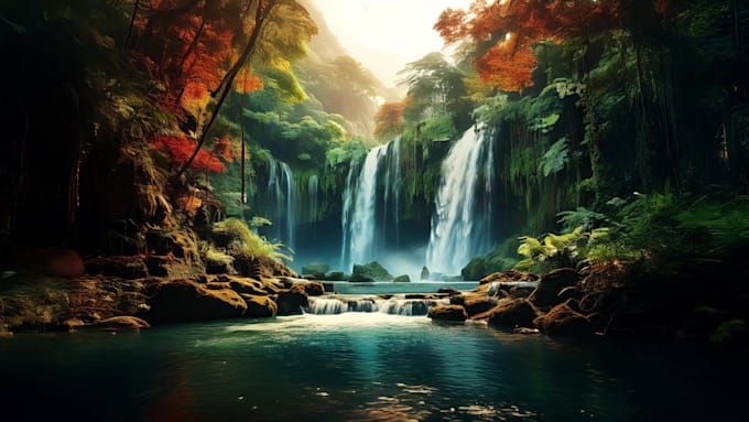 animate water flowing over your image for a stunning effect
