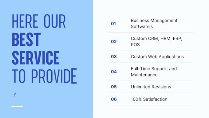 do custom CRM software, pos, erp, and web based applications