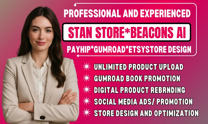 Stan store design, beacons ai, payhip, gumroad, gumroad book promotion ...
