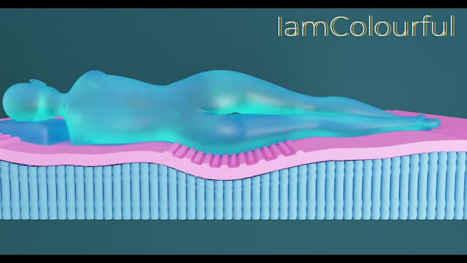 3d mattress animation  3d product animation 3d mattress design 3d sofa cgi