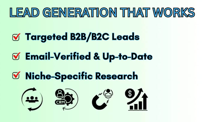 be your expert sales closer, generate quality leads and sales script