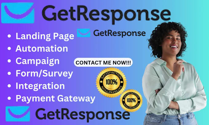set up automation and landing page using getresponse CRM