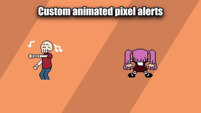 Create custom pixelated alerts for your streaming by Rusticpixels | Fiverr