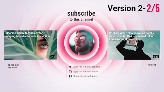 design youtube end screen and outro video