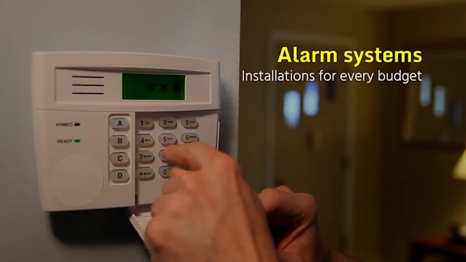 create a home security, security service promo video