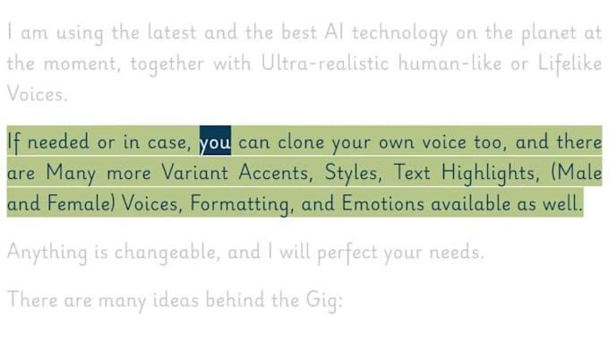 narrate voice over audio video