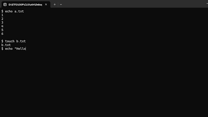 build a python, c or cpp console app or cli tool