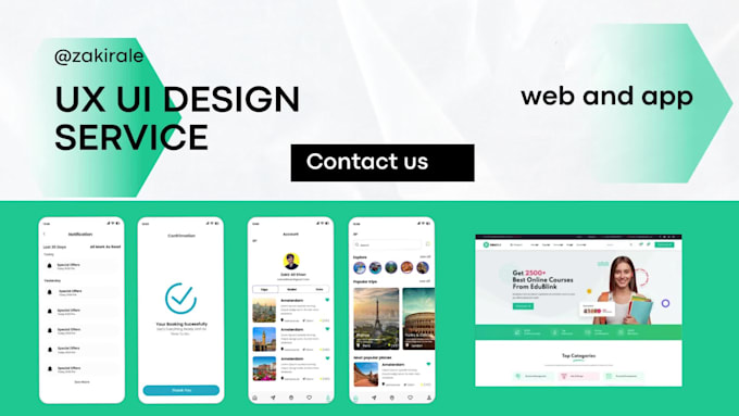 Design amazing ui ux for mobile and web app user interface by Zakiralie ...