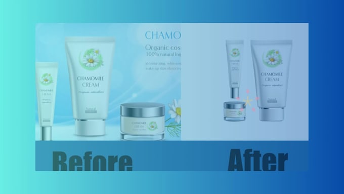 remove product background creating shadow reflection