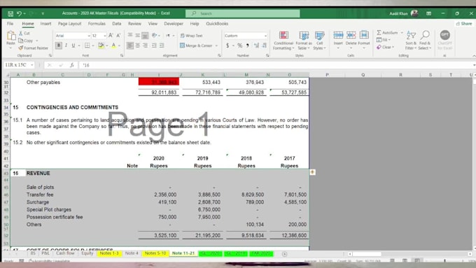 track, reconcile, analyze and financial reporting in excel
