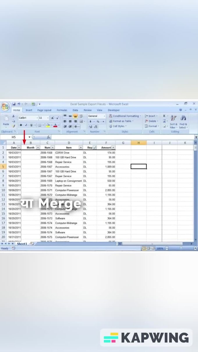 clean, format, merge, split excel data