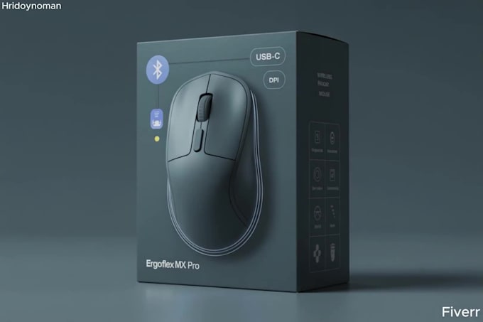 design modern and premium tech product packaging