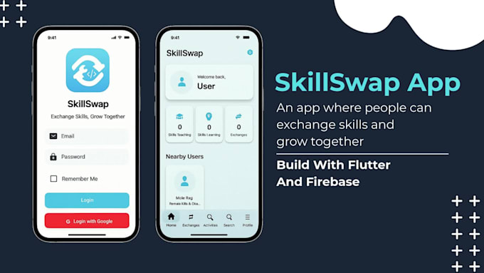 develop a full stack flutter mobile app with node js backend
