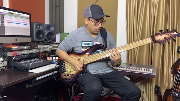 record your bass track rock, pop, salsa, merengue, cristiana, popular, and more