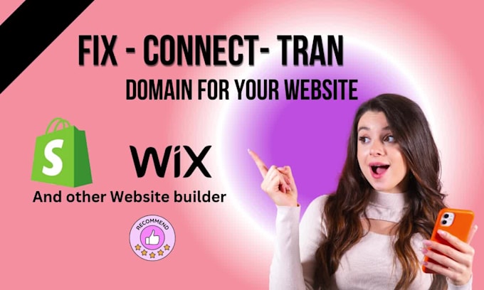 expertly connect or transfer your domain to shopify, wix store and fix dns issue