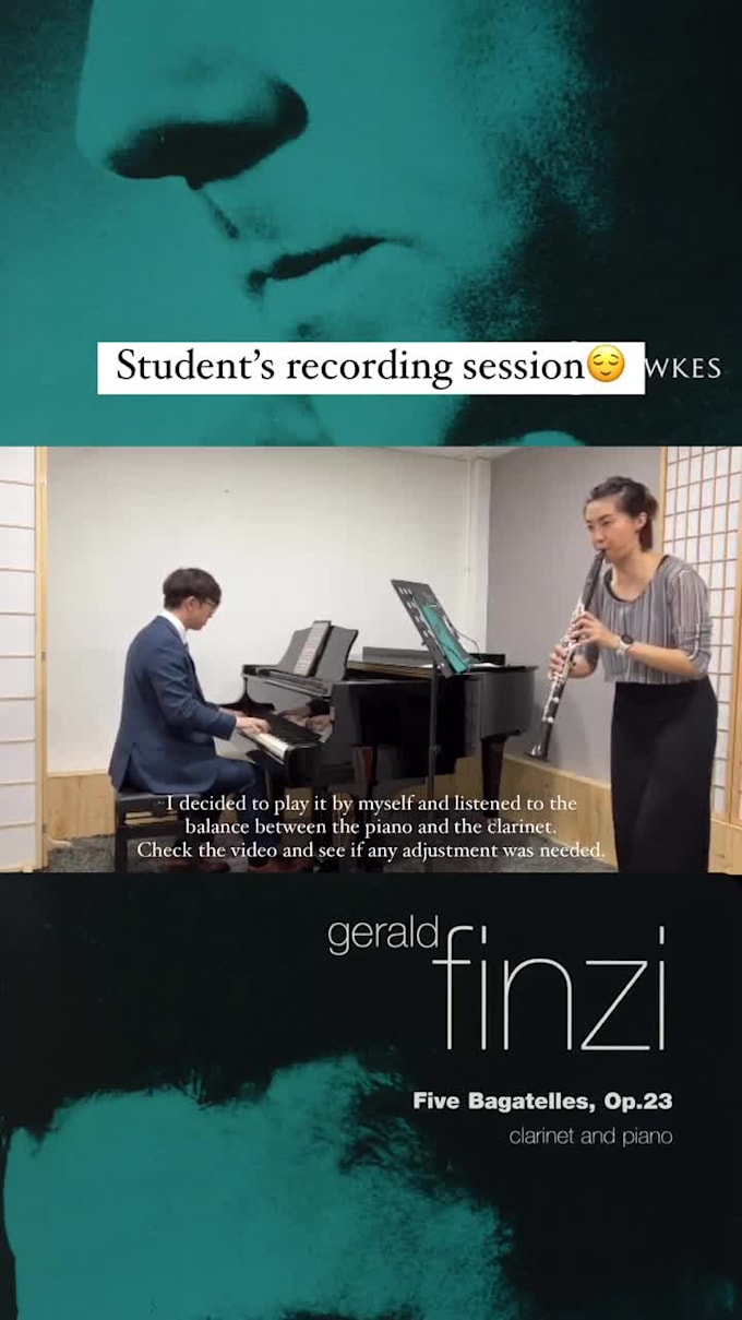 record a clarinet melody