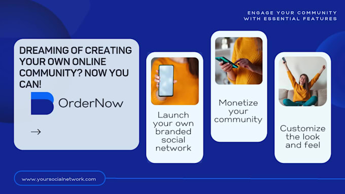 create wonderful social network community website