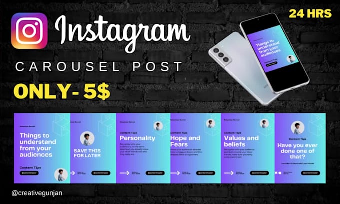 Create a engaging carousel post for your instagram account by ...