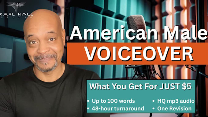 deliver a pro 100 word voiceover in under 48 hours